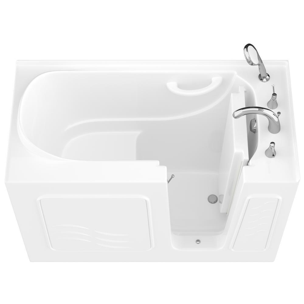 HD Series 26 in. x 53 in. Right Drain Quick Fill Walk-In Soaking Bathtub in Biscuit - Super Arbor