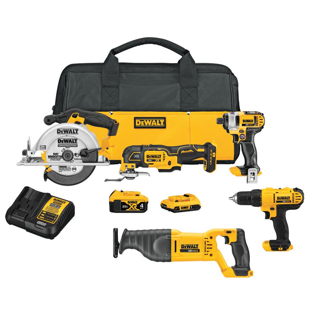 20-Volt MAX Cordless Combo Kit (5-Tool) - Super Arbor