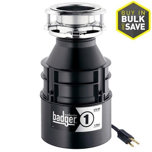InSinkErator Badger 1 Series 1/3-HP Continuous Feed Garbage Disposal