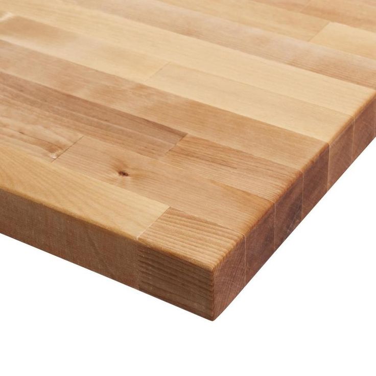 The Baltic Butcher Block Birch 6-ft Natural Straight Butcher Block Birch Kitchen Countertop