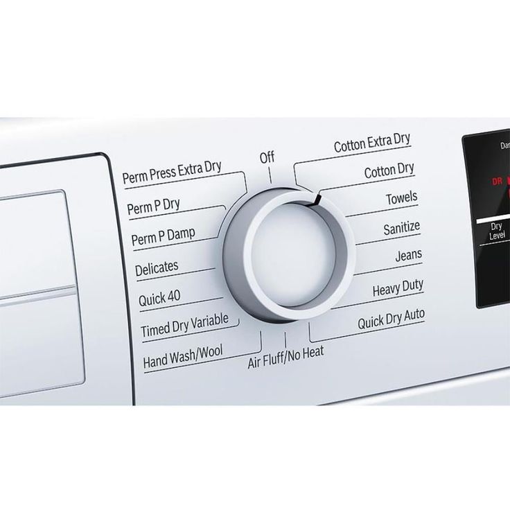 Bosch 300 4-cu ft Stackable Ventless Electric Dryer (White)