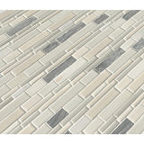 MSI Everest Interlocking 12 in. x 12 in. x 8 mm Textured Porcelain and Stone Mesh-Mounted Mosaic Tile (1 sq. ft.)