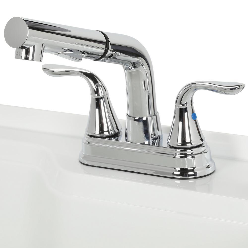 Shaker Laundry cabinet kit with pull-out faucet - Super Arbor