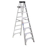 Werner 8 ft. H Aluminum Step Ladder Type IA 300 lb. capacity
