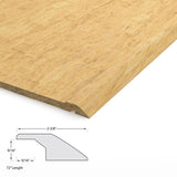 CALI Bamboo Natural 0.88-in T x 2.38-in W x 72-in L Solid Wood Reducer