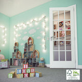 28 in. x 80 in. Clear Glass 15-Lite True Divided White Finished Solid French Interior Door Slab - Super Arbor