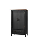 Bainport Ivory Wood Kitchen Pantry with Haze Top (28 in. W x 45 in. H) - Super Arbor