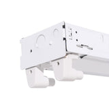 2-Light White Ceiling Commercial Strip Fluorescent Light - Super Arbor