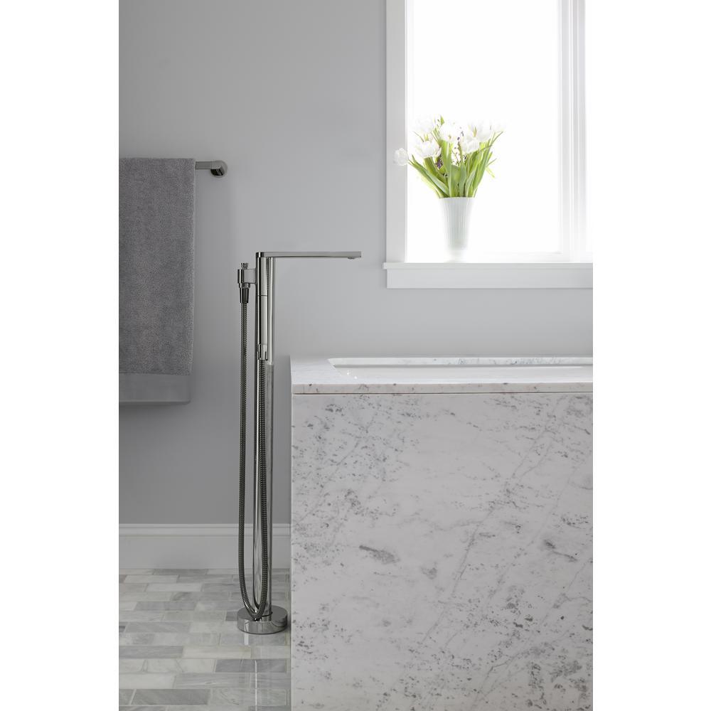 Tea-for-Two 5.5 ft. Reversible Drain Cast Iron Soaking Tub in White - Super Arbor