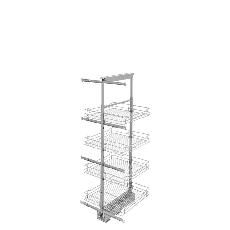 Rev-A-Shelf 20-in W x 58-in H 4-Tier Pull Out Metal Soft Close Baskets & Organizers