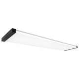 Commercial Electric 48 in. x 10 in. 4200 Lumens Matte Black End Caps Integrated LED Panel Light Selectable CCT Kitchen Lighting