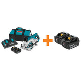 18-Volt X2 LXT Lithium-Ion (36-Volt) Brushless Cordless Rear Handle 7-1/4 in. Circular Saw w/BONUS 5.0Ah Battery 2 Pack - Super Arbor