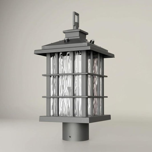 Home Decorators Collection Summit Ridge Zinc Outdoor LED Post Light