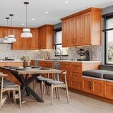 Home Decorators Collection Newport 24 in. W x 24 in. D x 34.5 in. H Assembled Plywood Base Kitchen Cabinet in Cinnamon with 2ROT Spice Soft Close