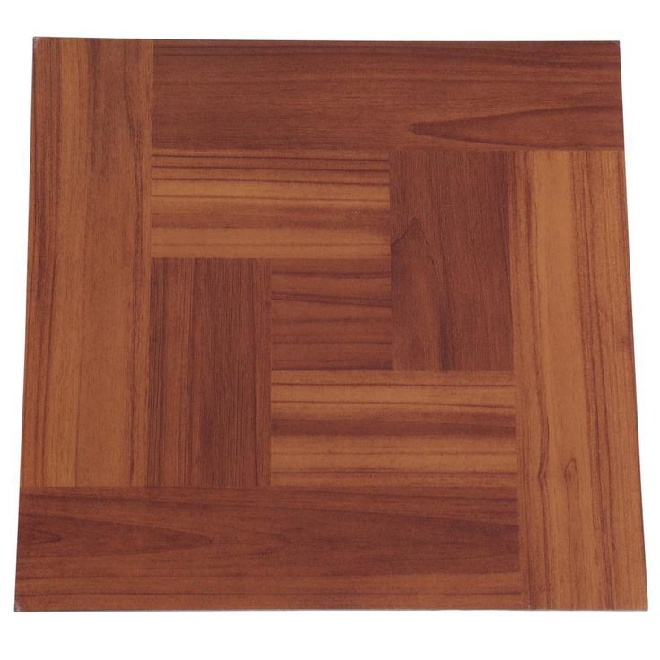 TrafficMASTER Red Oak Parquet 12 in. x 12 in. Peel and Stick Vinyl Tile Flooring (30 sq. ft. / case)