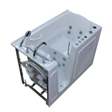 Nova Heated 5 ft. Walk-In Air and Whirlpool Jetted Tub in White with Chrome Trim - Super Arbor