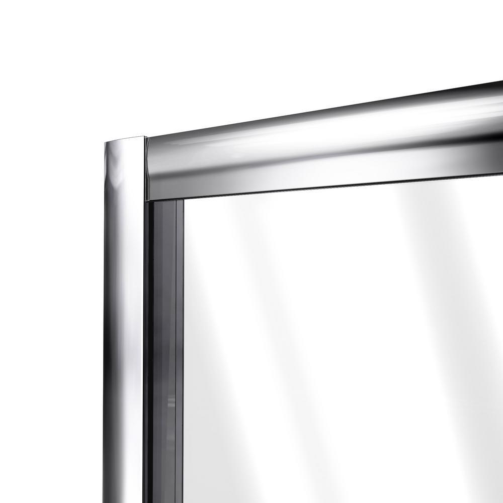 Flex 32 to 36 in. x 72 in. Framed Pivot Shower Door in Chrome - Super Arbor