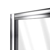 Flex 56 to 60 in. x 72 in. Framed Pivot Shower Door in Chrome - Super Arbor