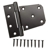 Everbilt 3-1/2 in. x 4-1/2 in. Black Gate Tee Hinge