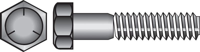 Hillman 5/16 in. Diameter x 1-1/4 in. Length Heat-Treated Zinc Steel Hex Head Cap Screw, 100-Pack