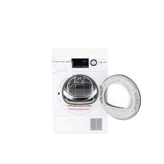 GE 4.1-cu ft Stackable Ventless Electric Dryer (White)