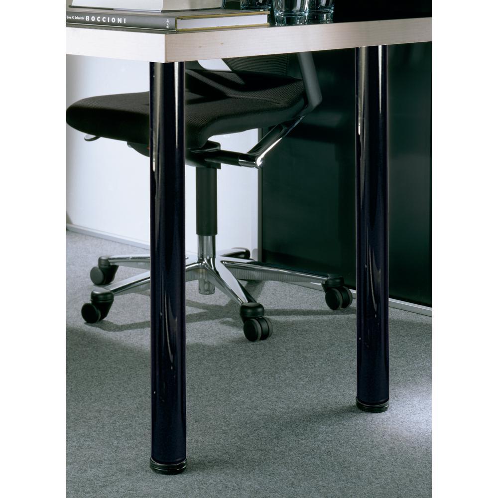 2-3/8 in. Adjustable 28 in. Black Steel Table Leg (Set of 4) - Super Arbor