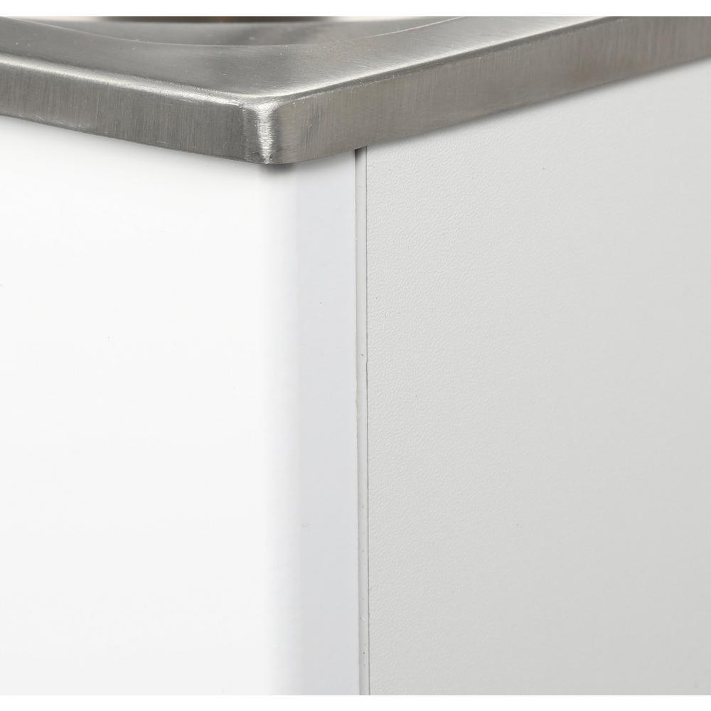 All-in-One 24.2 in. x 21.3 in. x 33.8 in. Stainless Steel Laundry/ Utility Sink and Cabinet - Super Arbor