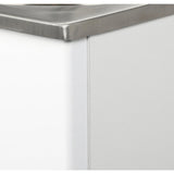 All-in-One 24.2 in. x 21.3 in. x 33.8 in. Stainless Steel Laundry/ Utility Sink and Cabinet - Super Arbor