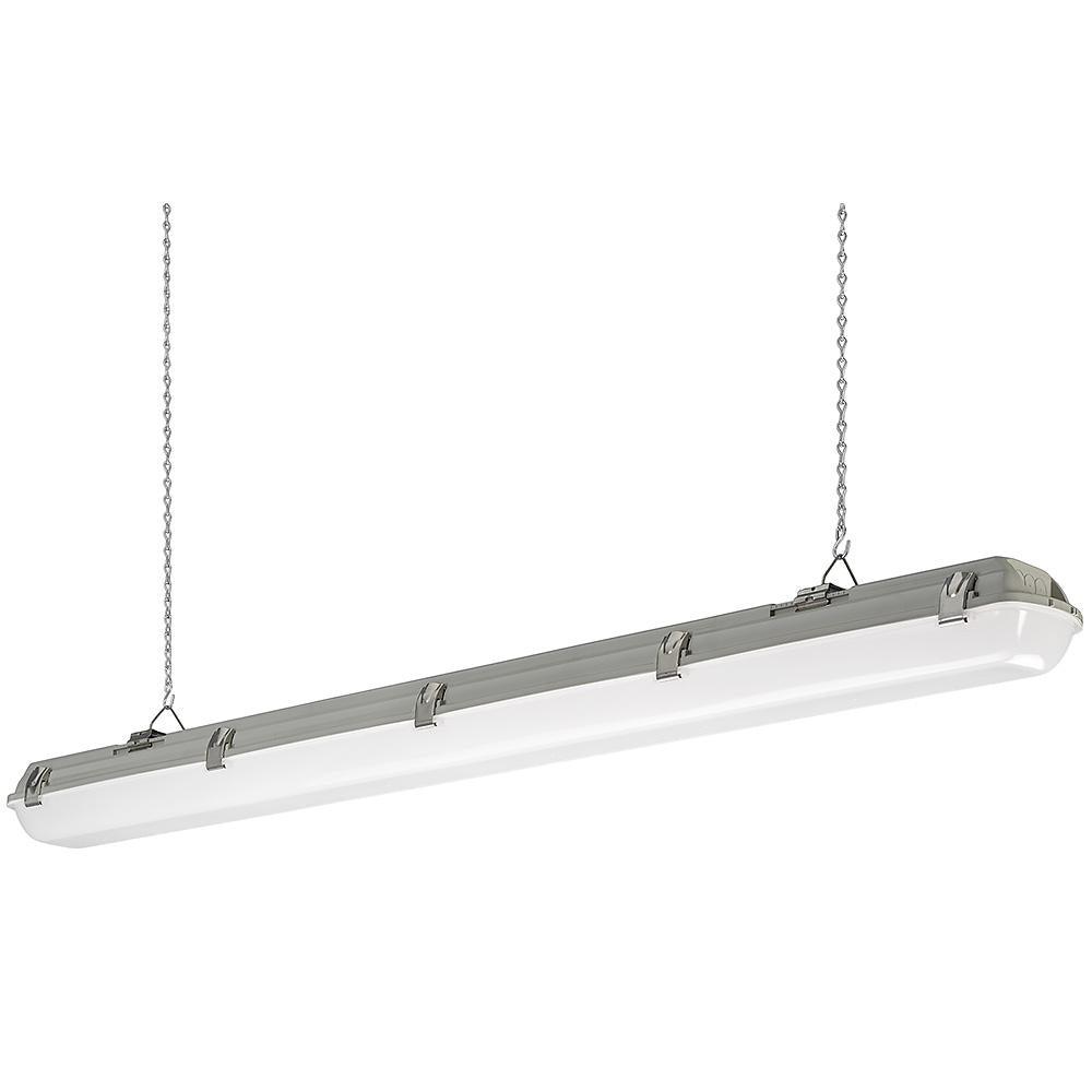 Vapor Tight 4 ft. 3600 Lumens Integrated LED White Wraparound Light 34-Watt 4000K Bright White (4-Pack) - Super Arbor