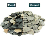 Southwest Boulder & Stone 0.50 cu. ft. 1 in. to 3 in. 20 lbs. Slate Chips Black and Tan Rock for Landscape, Gardens, Potted Plants, and Terrariums - Super Arbor