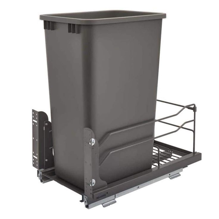 Rev-A-Shelf 50-Quart Plastic Pull Out Trash Can