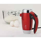 7-Speed Red Hand Mixer with Mini Stand
