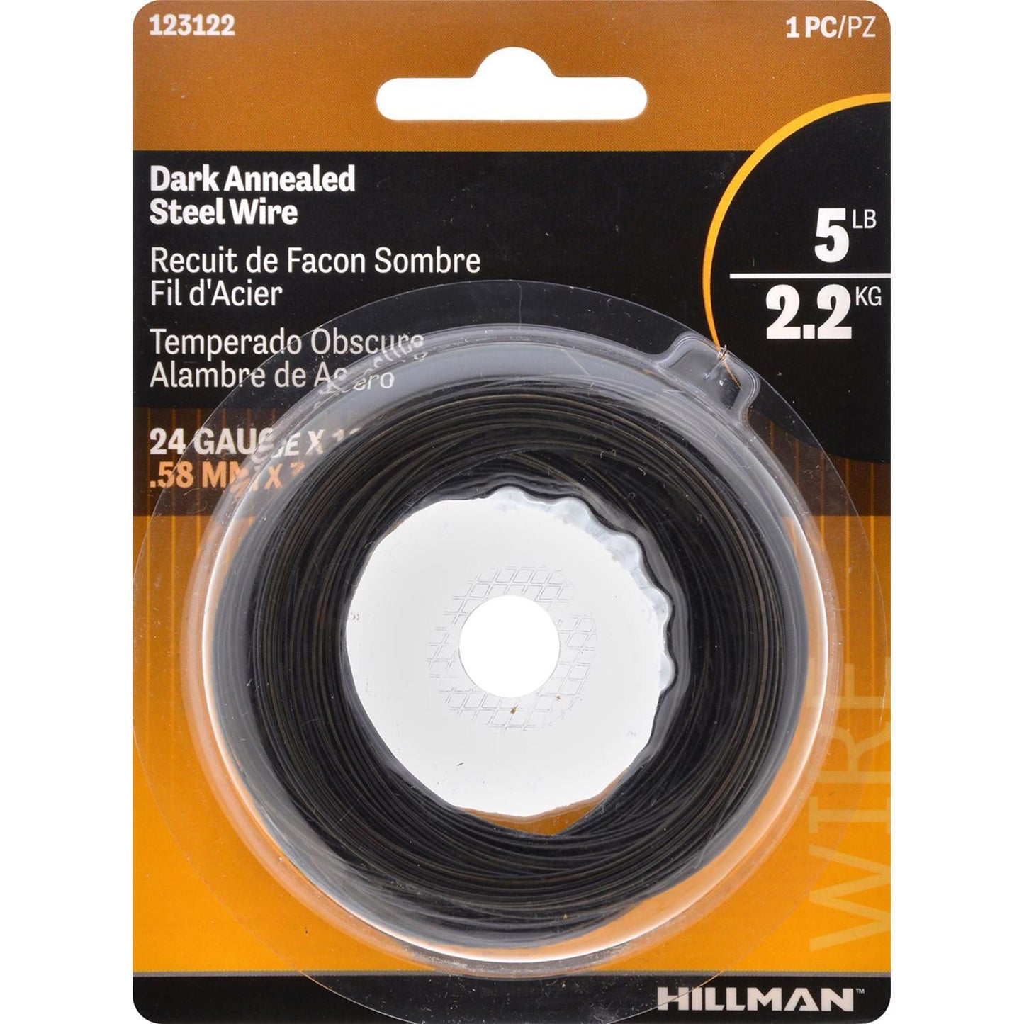 Hillman 100 ft. Black Annealed Steel Wire, 24 Gauge