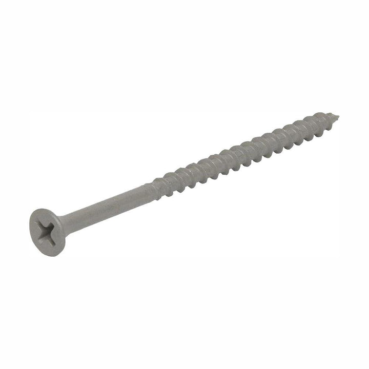 #8 x 2-1/2 in. Philips Bugle-Head Coarse Thread Sharp Point Polymer Coated Exterior Screws (1 lb./Pack)