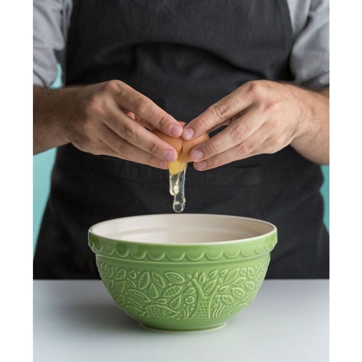 In The Forest Hedge Hog Green Mixing Bowl (Set of 2)
