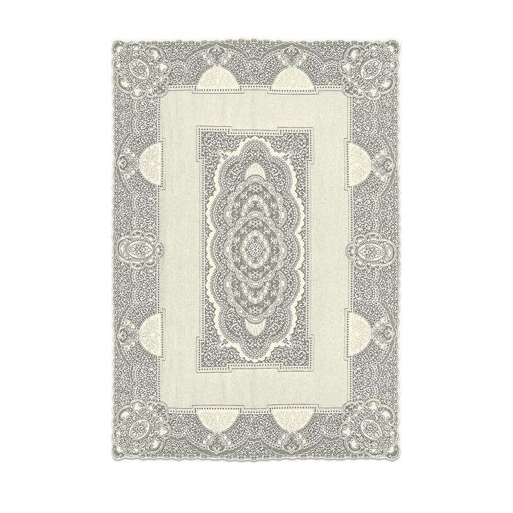 Canterbury Classic Rectangle ECRU Cotton Tablecloth