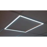 Commercial Electric CE 2 ft. x 4 ft. White Panel Bar CCT and Lumen Selectable Integrated LED & Troffer Light 30-Watt equivalent