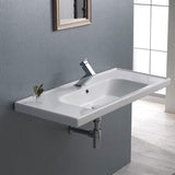 Nameeks Frame Wall Mounted Bathroom Sink in White