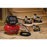 6 Gal. 150 PSI Portable Electric Air Compressor with 16-Gauge, 18-Gauge and 23-Gauge Nailer Combo Kit (3-Tool) - Super Arbor