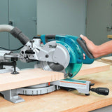 10.5 Amp 8-1/2 in. Corded Single Bevel Sliding Compound Miter Saw w/ Electric Brake, Soft Start, LED Light and 48T Blade - Super Arbor