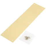 4 in. x 16 in. Polished Brass Push Plate - Super Arbor