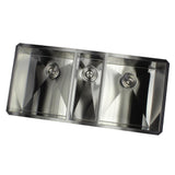 Undermount Stainless Steel 42 in. x 20 in. x 10 in. Deep 16-Gauge Triple Bowl 40/20/40 Zero Radius Kitchen Sink - Super Arbor