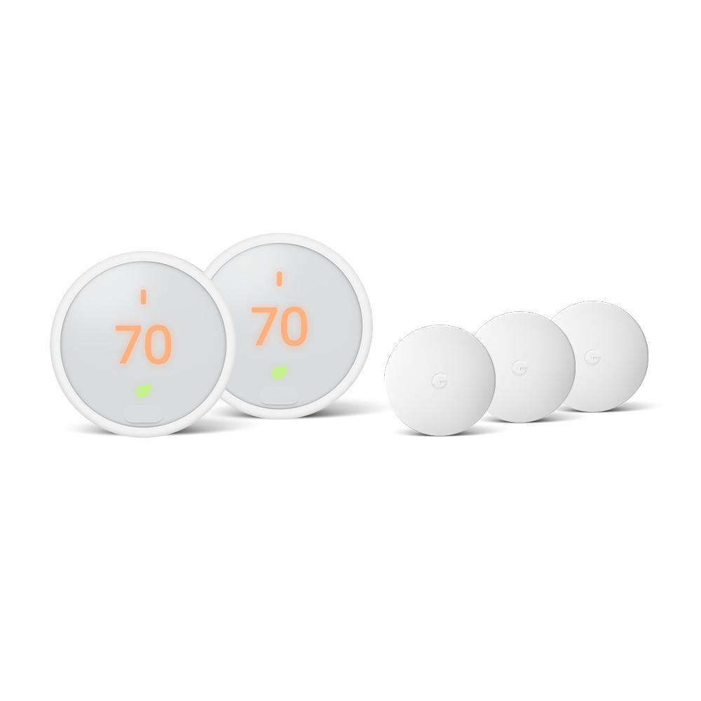 Nest 10-Day Digital Programmable Thermostat E with Nest Temperature Sensor (2-Pack) - Super Arbor