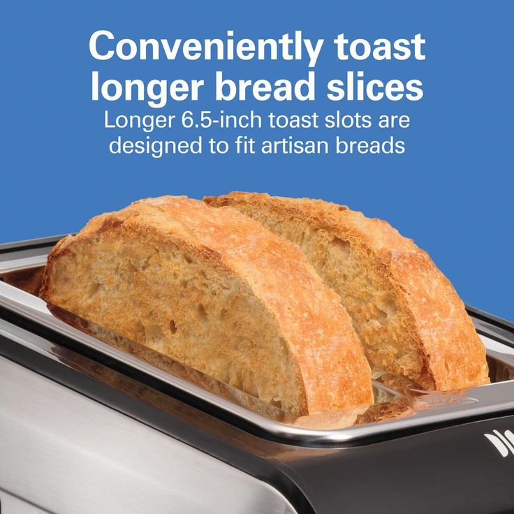 Expert Toast 900 W 2-Slice Black and Stainless Steel Wide Slot Toaster
