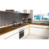 Acacia 6 ft. L x 25 in. D x 1 in. T Butcher Block Countertop in Brown Oil Stain