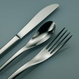 Apex 18/10 Stainless Steel Oval Bowl Soup/Dessert Spoons (Set of 12)