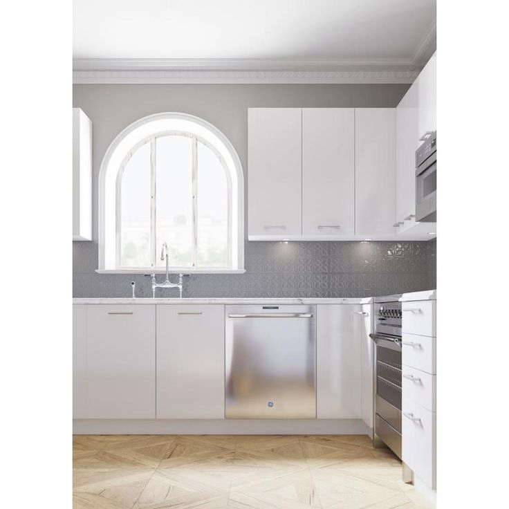Cambridge 36-in W x 12-in H x 2-in D Glossy White Engineered Wood Door Base Stock Cabinet