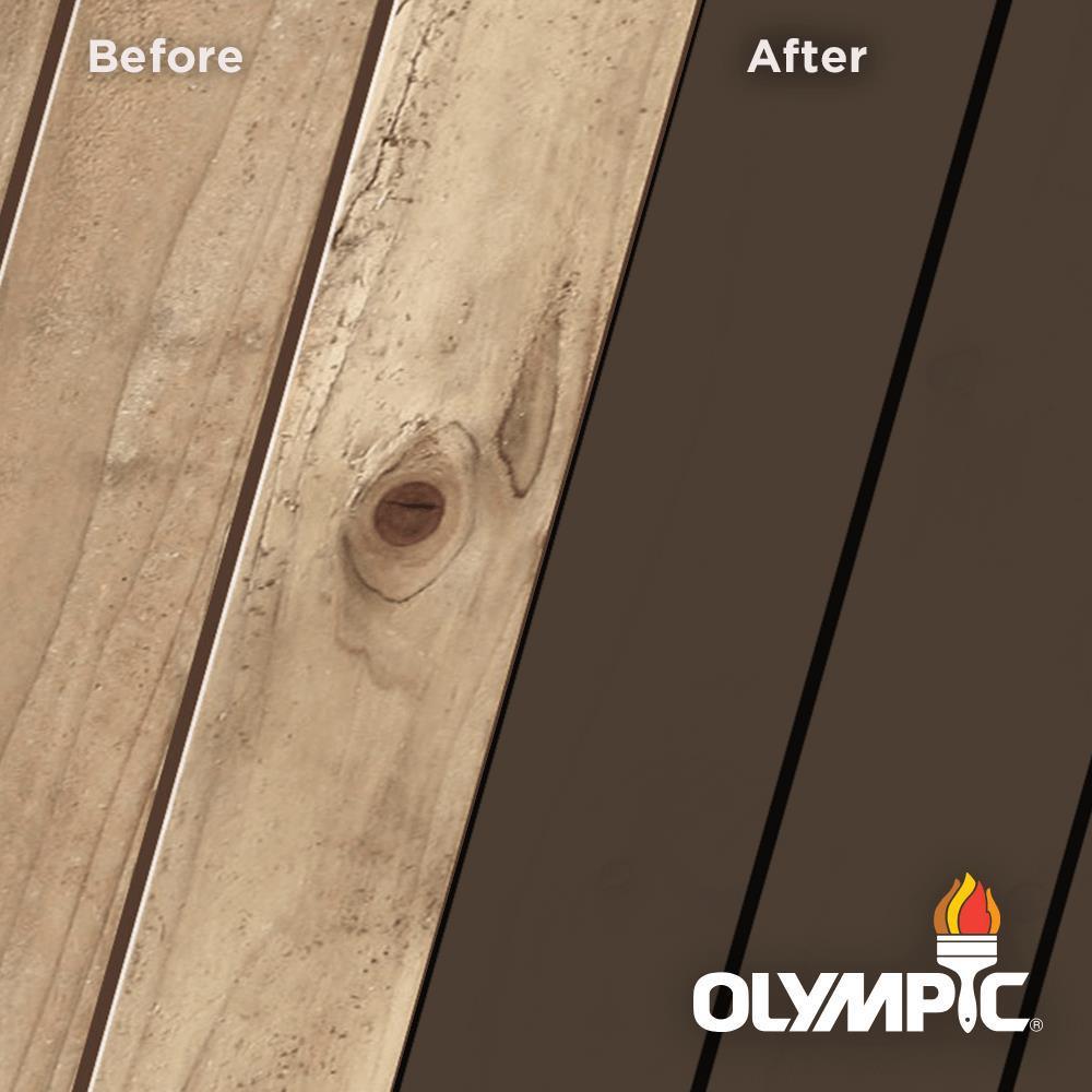 Olympic Maximum 5 gal. Coffee Solid Color Exterior Stain and Sealant in One - Super Arbor