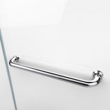 Aqua Swing 34 in. x 58 in. Semi-Frameless Hinged Tub Door in Chrome - Super Arbor