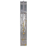 63 in. 8-Jet Shower Panel System in Stainless Steel with Rainfall Waterfall LED Shower Head and Hand Shower Wand